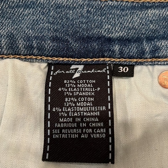 7 For All Mankind Luxe Vintage The Ankle Skinny Size 30 - Picture 11 of 16